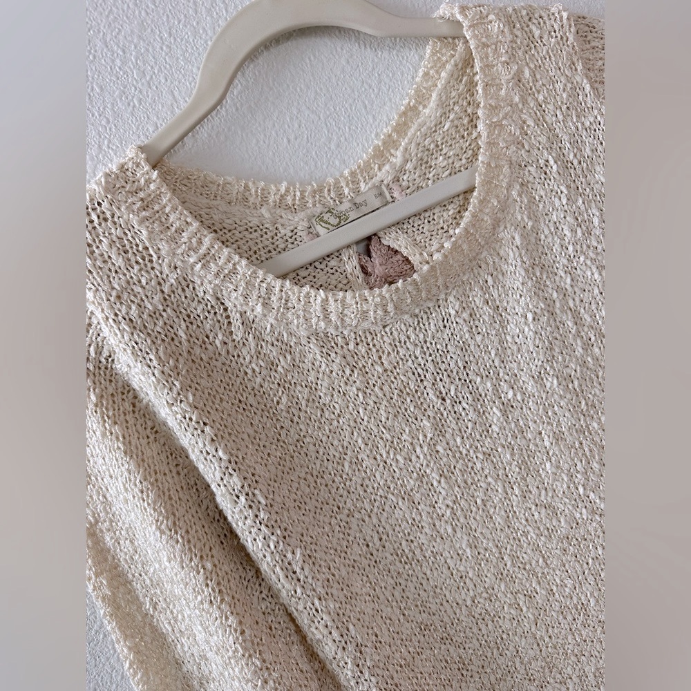 Urban Day Creamy Pale Pink Knit Sweater - Picture 2 of 11